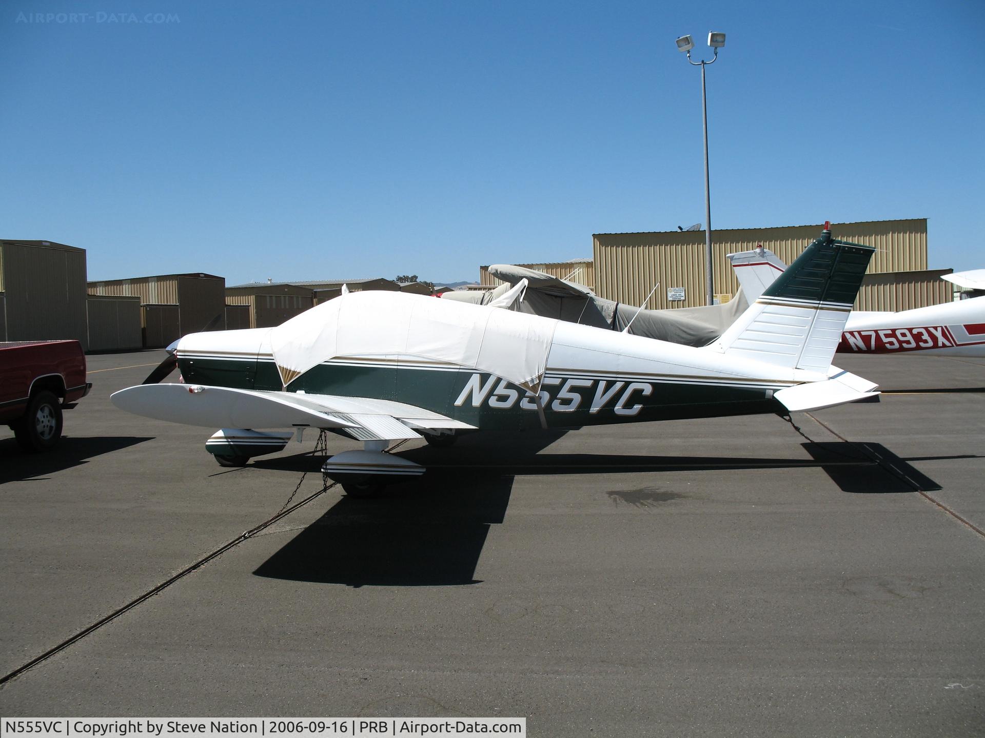 N555VC, 1969 Piper PA-28-140 C/N 28-26049, 1969 Piper PA-28-140 with cover @ Paso Robles, CA