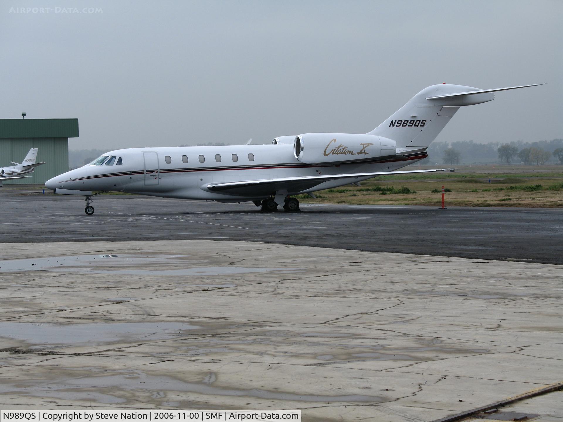 N989QS, 1999 Cessna 750 Citation X Citation X C/N 750-0089, Netjets 1999 Cessna 750 @ Sacramento Metro Airport, CA