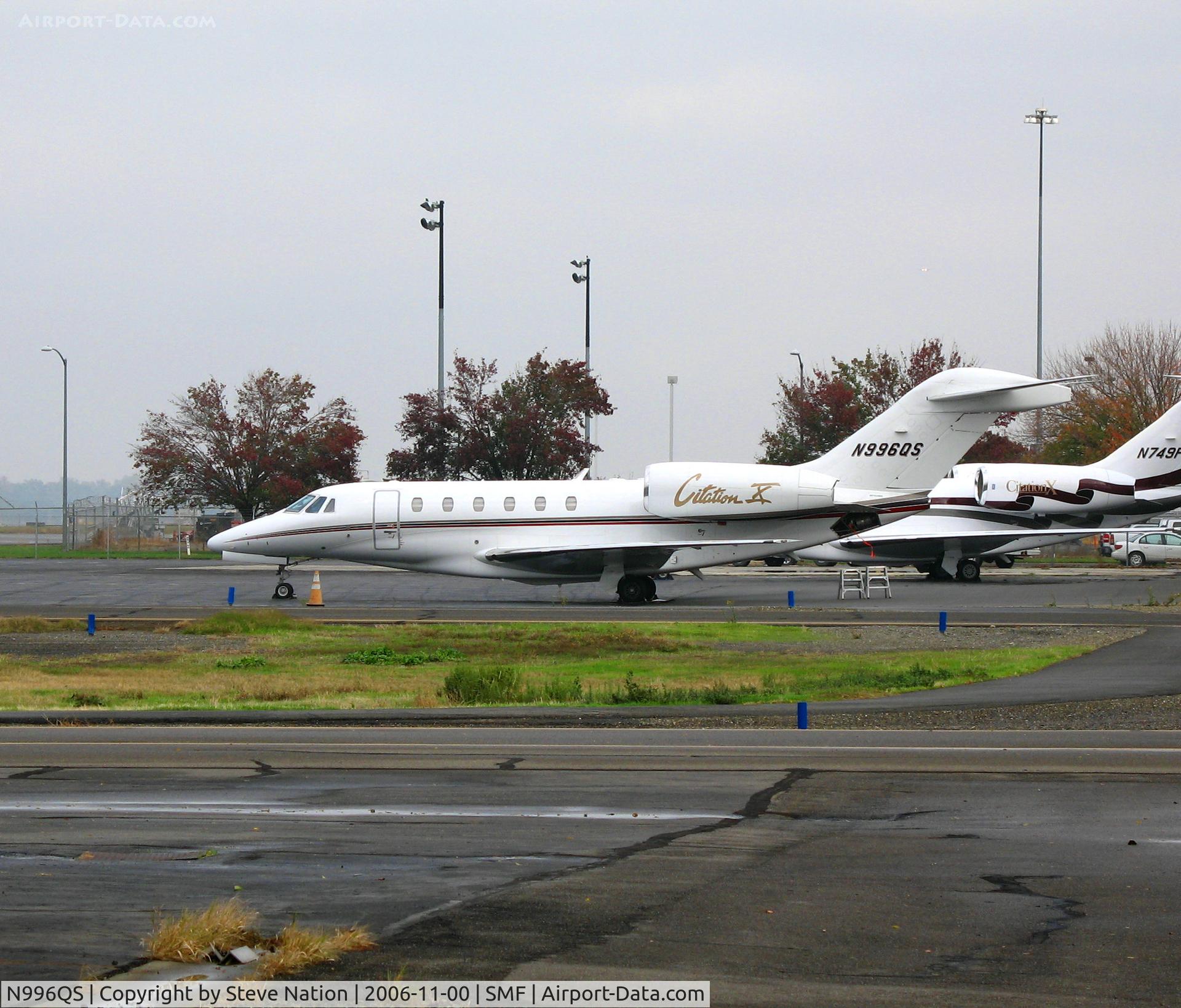 N996QS, 2002 Cessna 750 Citation X C/N 750-0196, Netjets 2002 Cessna 750 @ Sacramento Metro Airport, CA