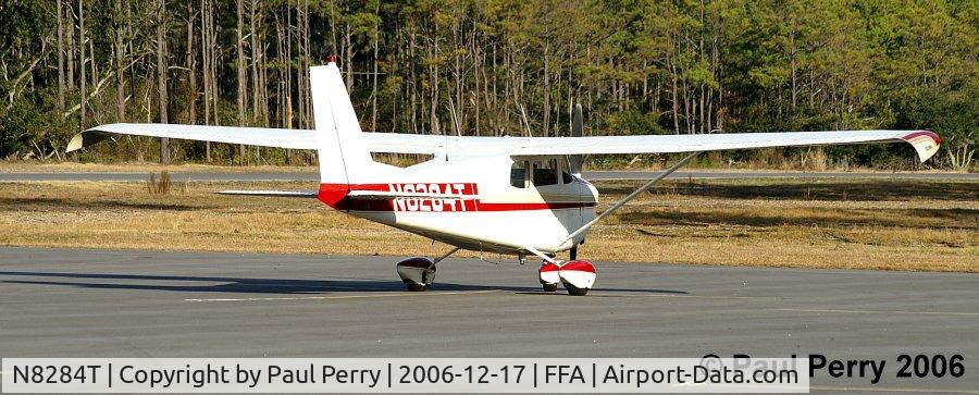 N8284T, 1961 Cessna 175B Skylark C/N 17556984, The wingtip curvature is very evident at this angle