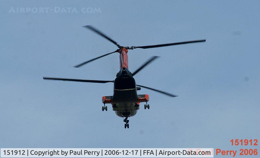 151912, Boeing Vertol CH-46A Sea Knight C/N 2060, Pedro is off, passing the Wright Brother's Memorial, and headed back to MCAS Cherry Point