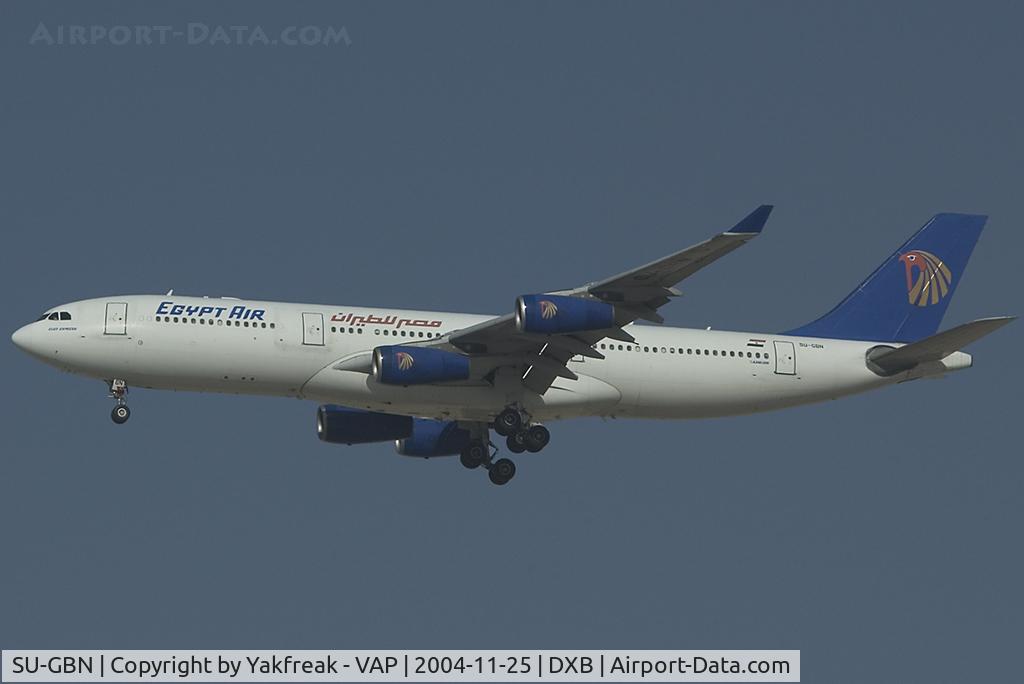 SU-GBN, 1996 Airbus A340-212 C/N 159, Egypt Air AIrbus 340-200