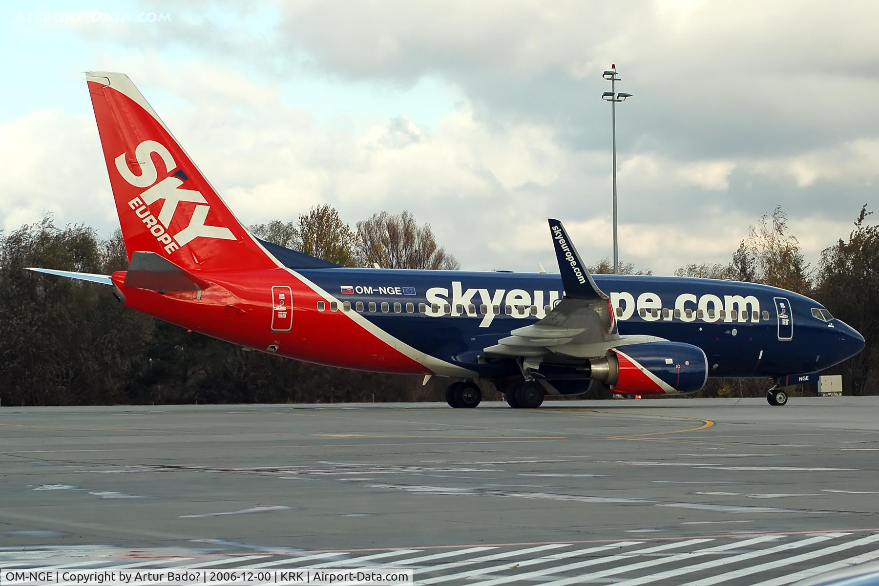 OM-NGE, 2006 Boeing 737-76N C/N 32676, SkyEurope