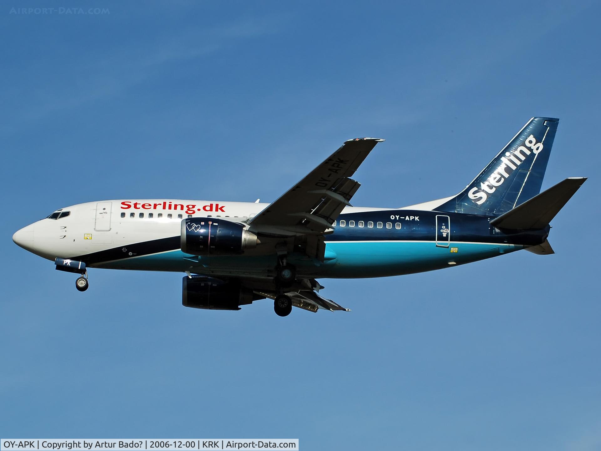 OY-APK, 1997 Boeing 737-5L9 C/N 28995, Sterlink.dk