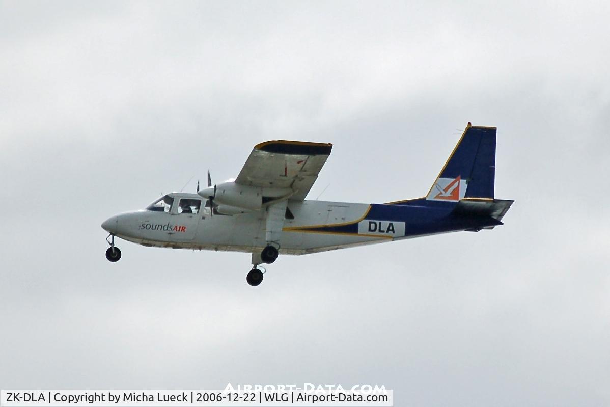 ZK-DLA, Pilatus Britten-Norman BN-2B-26 Islander C/N 2131, Climbing out of Wellington