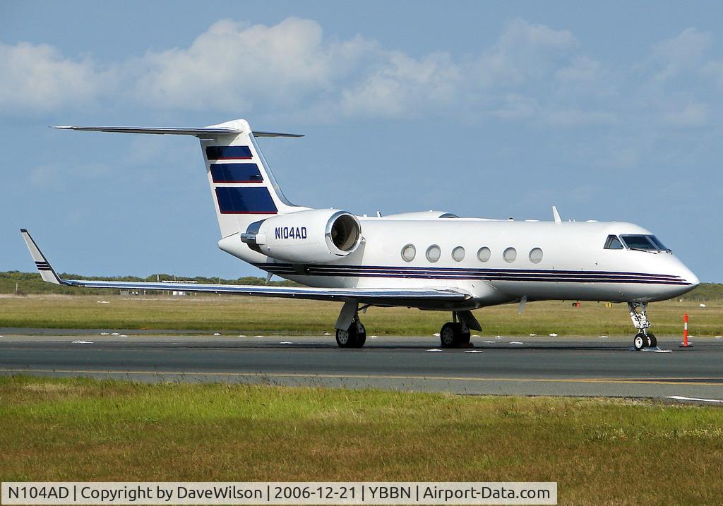 N104AD, 2000 Gulfstream Aerospace G-IV C/N 1406, Seen here a the GA