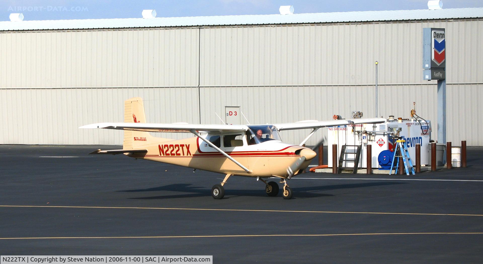 N222TX, 1957 Cessna 172 C/N 29976, One fine looking 1957 (straight-tail) Cessna 172 visiting from Colorado @ Sacramento Exec Airport, CA