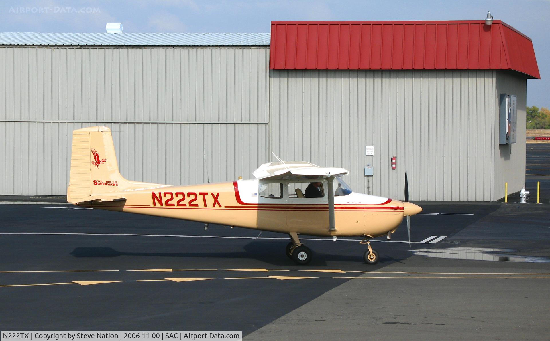 N222TX, 1957 Cessna 172 C/N 29976, One fine looking 1957 (straight-tail) Cessna 172 visiting from Colorado @ Sacramento Exec Airport, CA