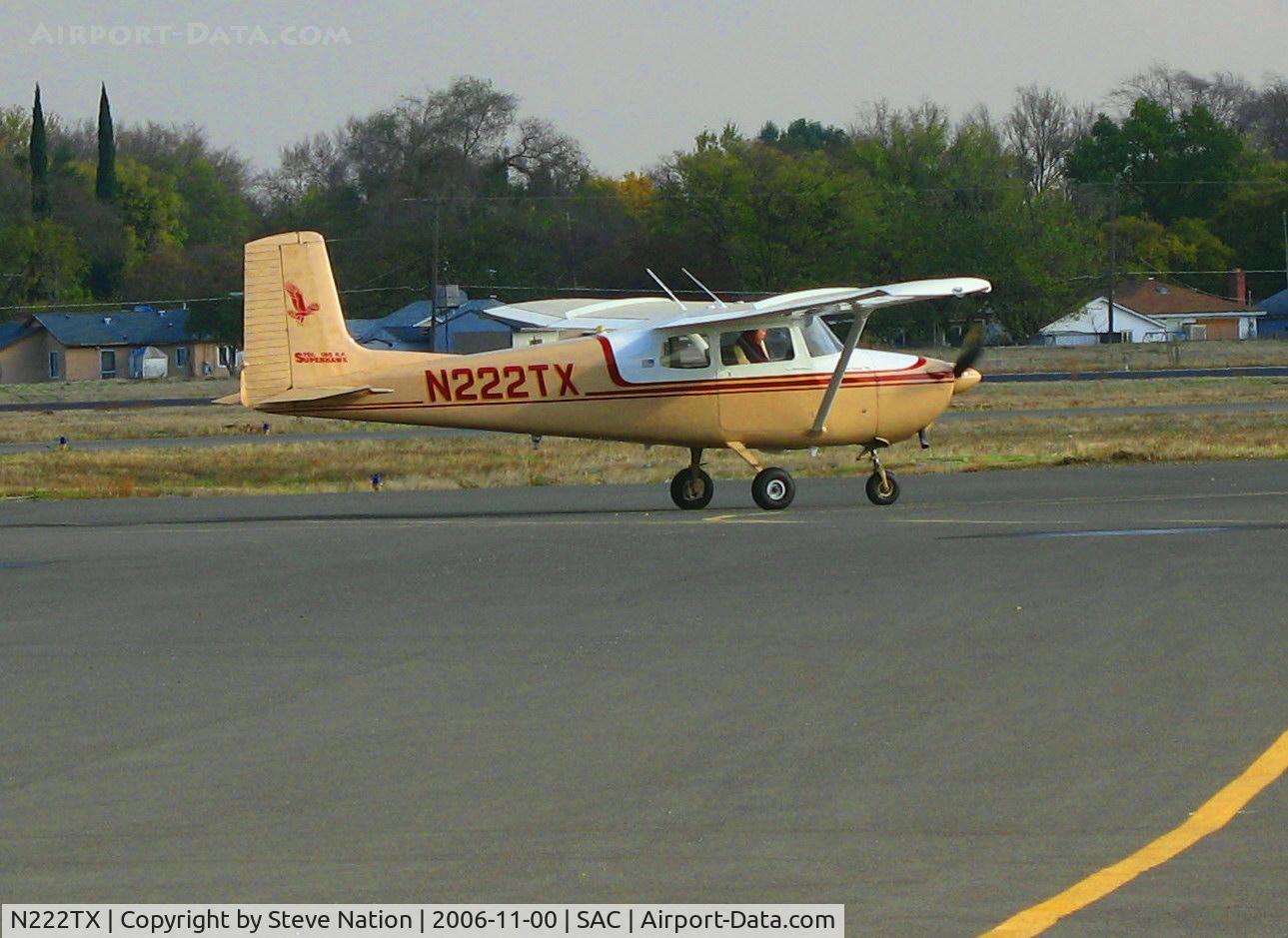 N222TX, 1957 Cessna 172 C/N 29976, One fine looking 1957 (straight-tail) Cessna 172 visiting from Colorado @ Sacramento Exec Airport, CA