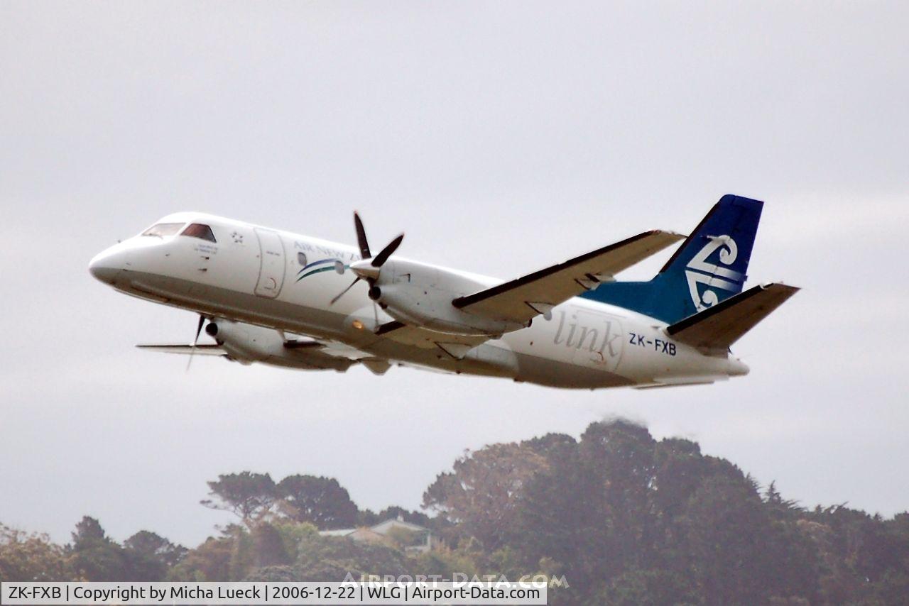 ZK-FXB, Saab SF340A C/N 340A-122, Climbing out of Wellington
