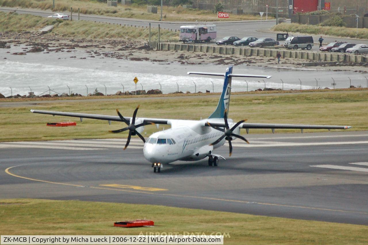 ZK-MCB, 1999 ATR 72-212A C/N 598, Just landed in Wellington