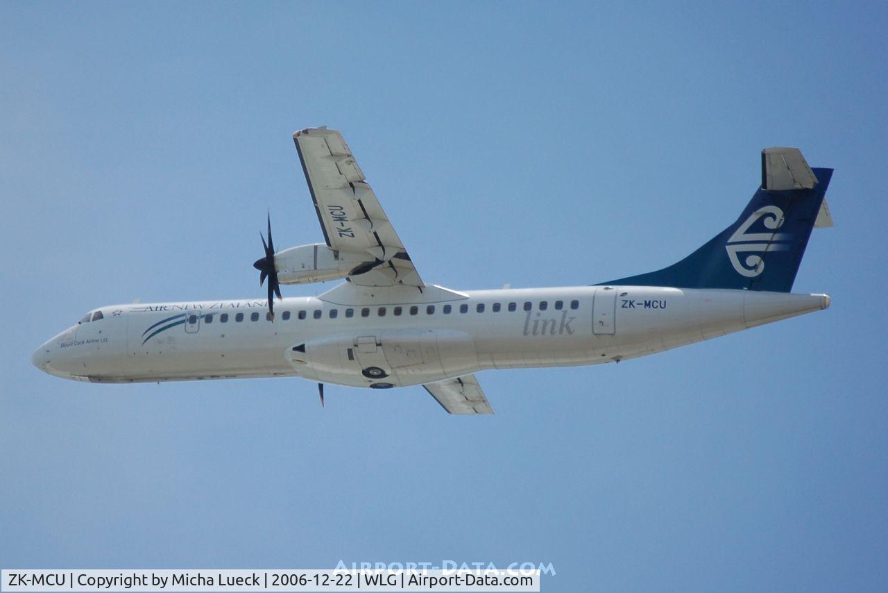 ZK-MCU, 2000 ATR 72-212A C/N 632, bye bye, Wellington