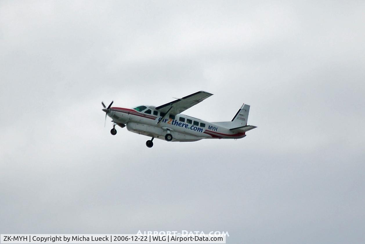 ZK-MYH, 1997 Cessna 208B Grand Caravan C/N 208B0604, Climbing out of Wellington