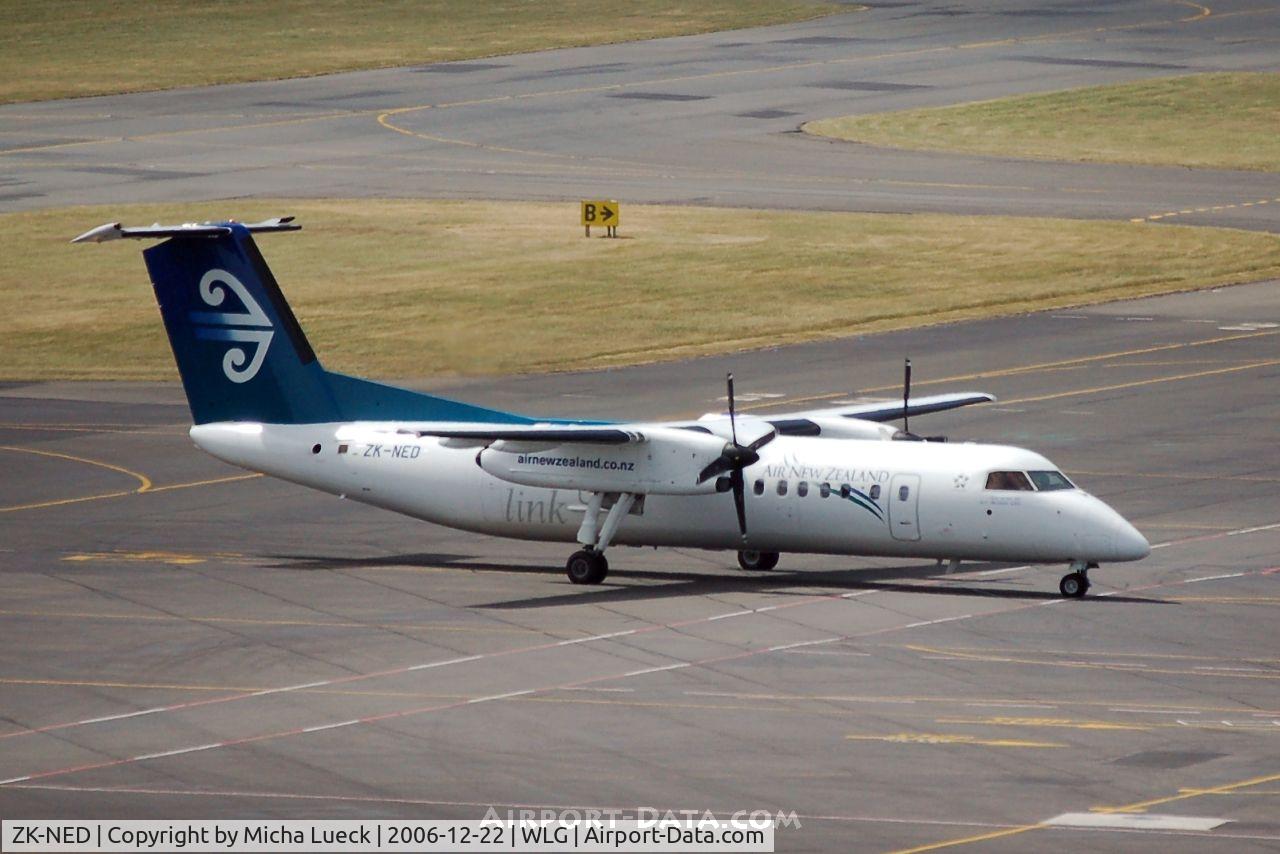 ZK-NED, 2005 De Havilland Canada DHC-8-311 Dash 8 C/N 617, Taxiing to the gate
