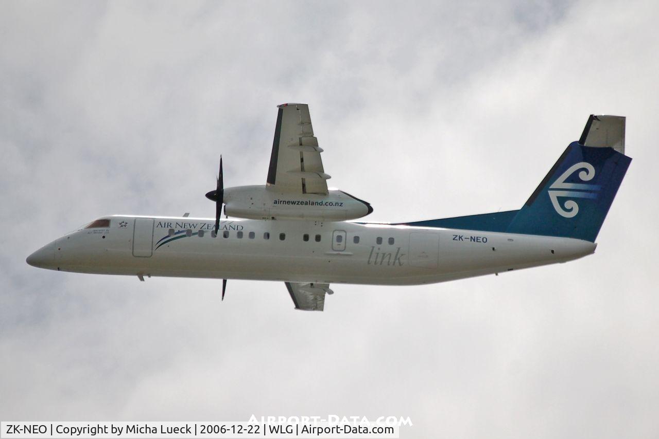ZK-NEO, 2006 De Havilland Canada DHC-8-311 Dash 8 C/N 633, Climbing out of Wellington