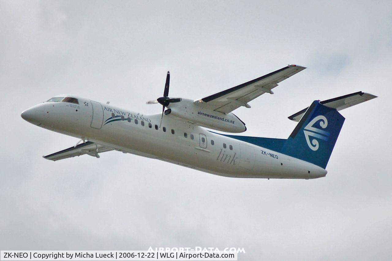 ZK-NEO, 2006 De Havilland Canada DHC-8-311 Dash 8 C/N 633, Climbing out of Wellington