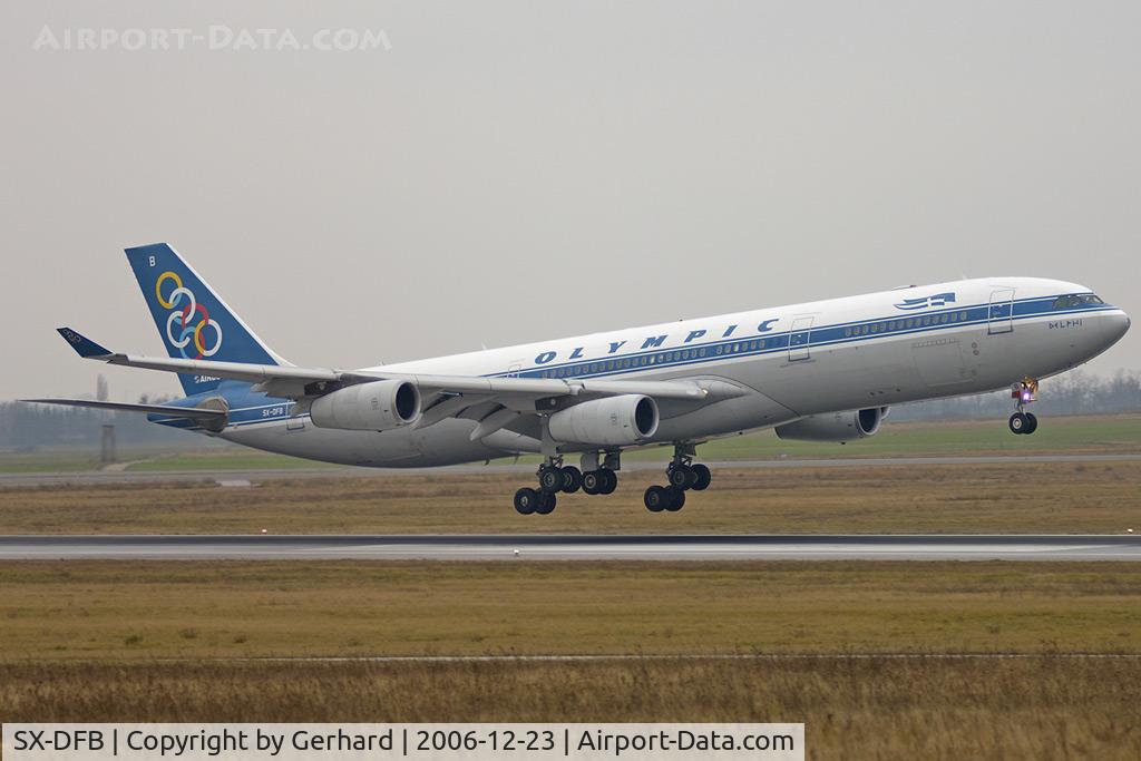 SX-DFB, 1999 Airbus A340-313X C/N 239, rare visitor @ Vienna