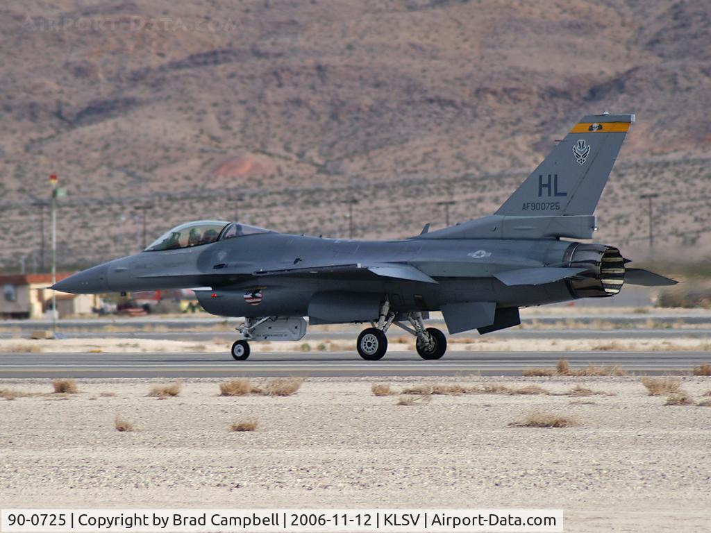 90-0725, 1990 General Dynamics F-16CG Night Falcon C/N 1C-333, General Dynamics / USAF / F-16CG Fighting Falcon (cn 1C-333) / Aviation Nation 2006