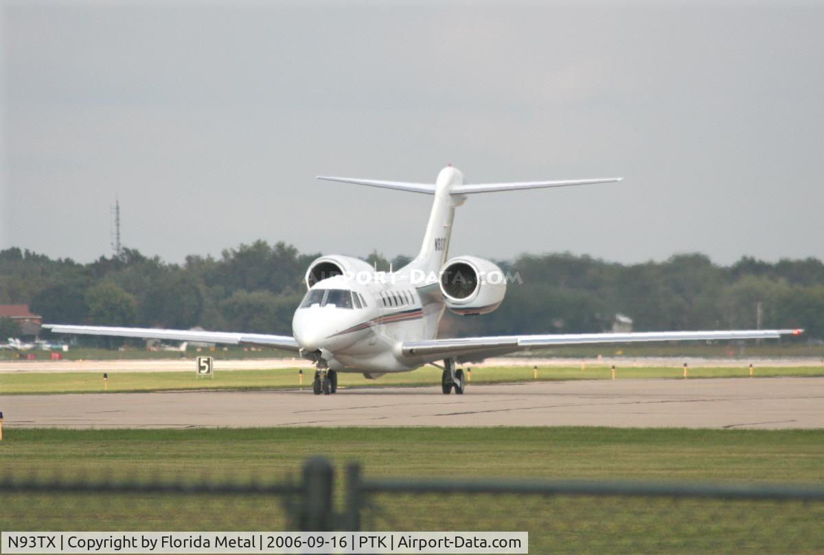 N93TX, 1999 Cessna 750 Citation X Citation X C/N 750-0099, Getting ready to leave PTK