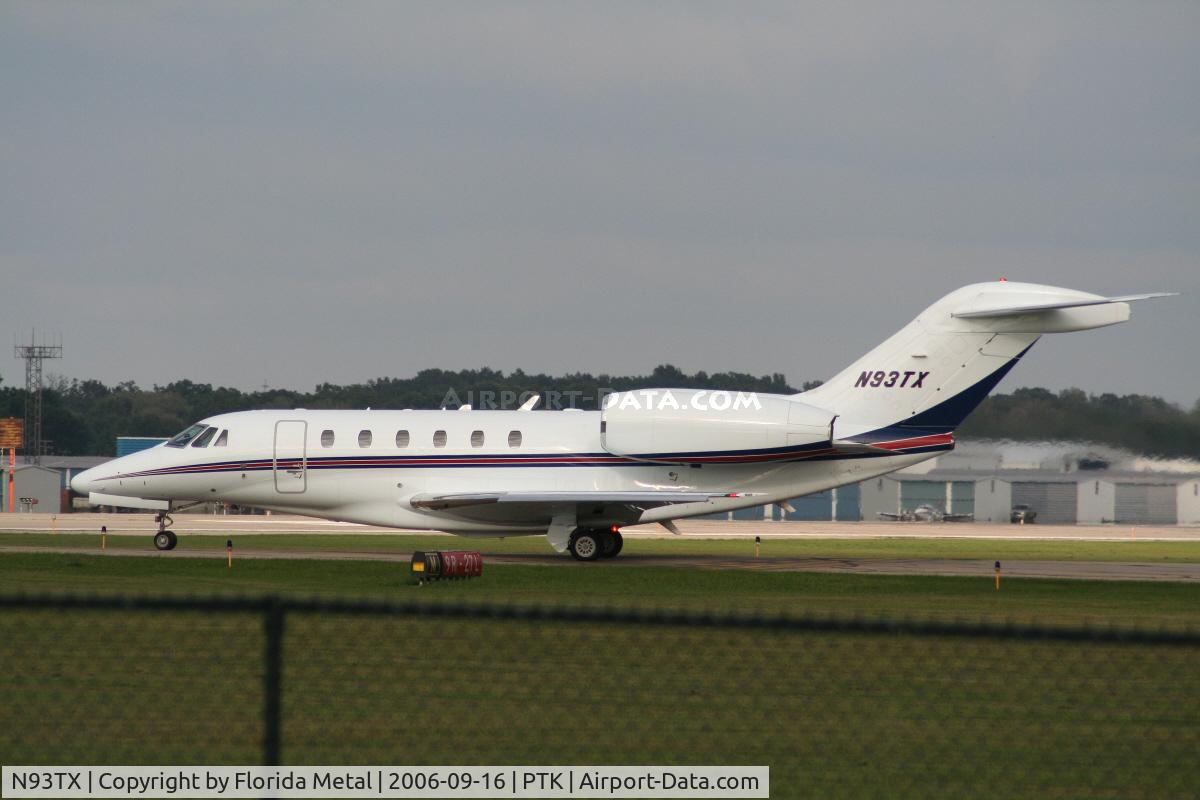 N93TX, 1999 Cessna 750 Citation X Citation X C/N 750-0099, Pontiac
