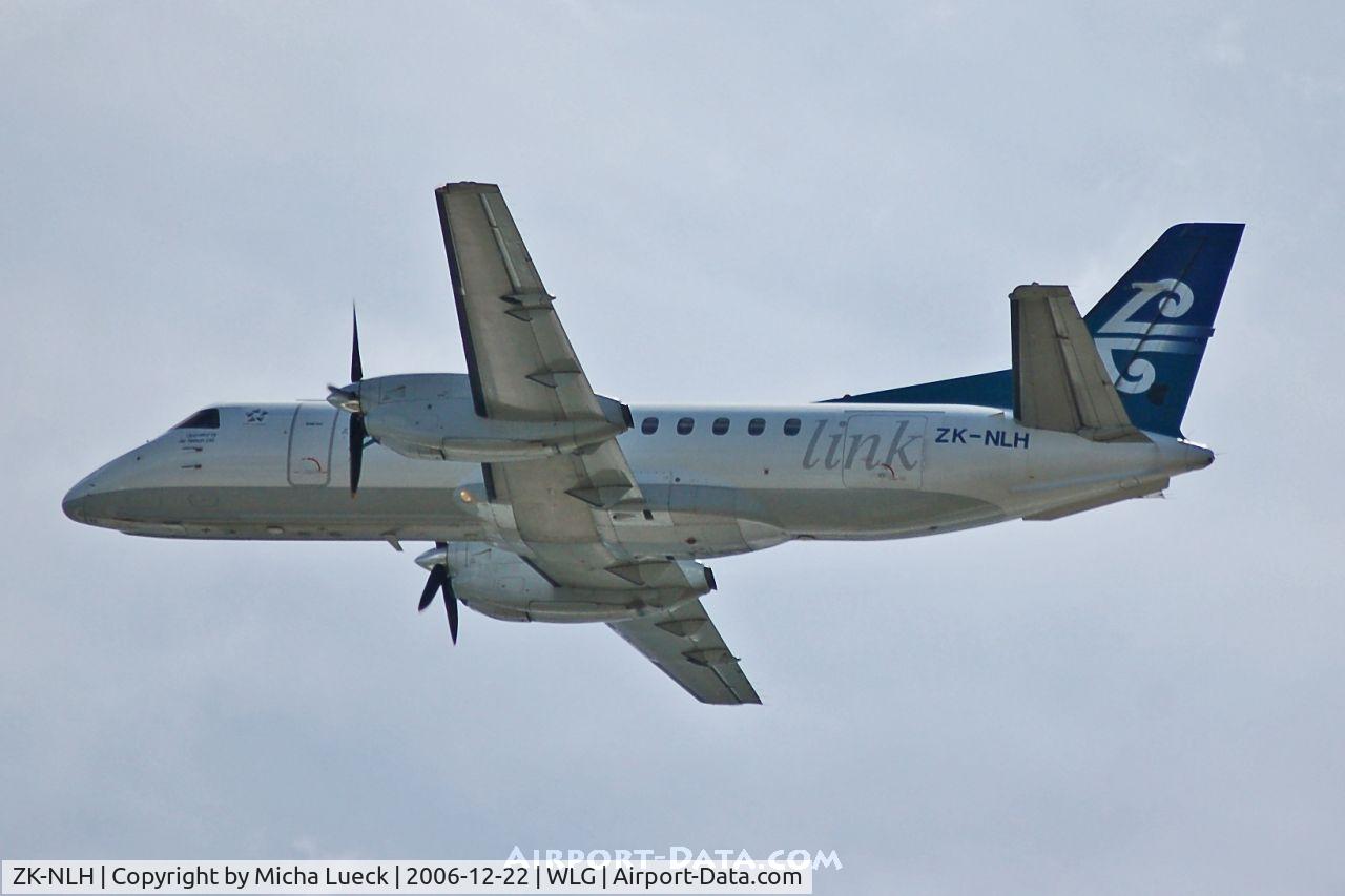 ZK-NLH, 1988 Saab 340A C/N 340A-137, bye bye, Wellington