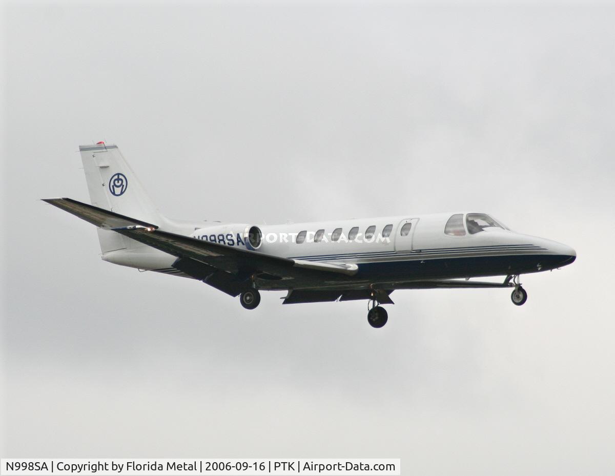 N998SA, 1998 Cessna 560 C/N 560-0485, C-560