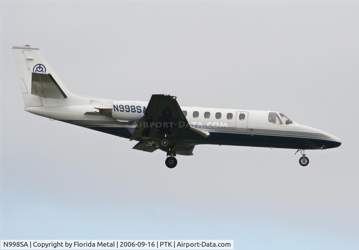 N998SA, 1998 Cessna 560 C/N 560-0485, C-560