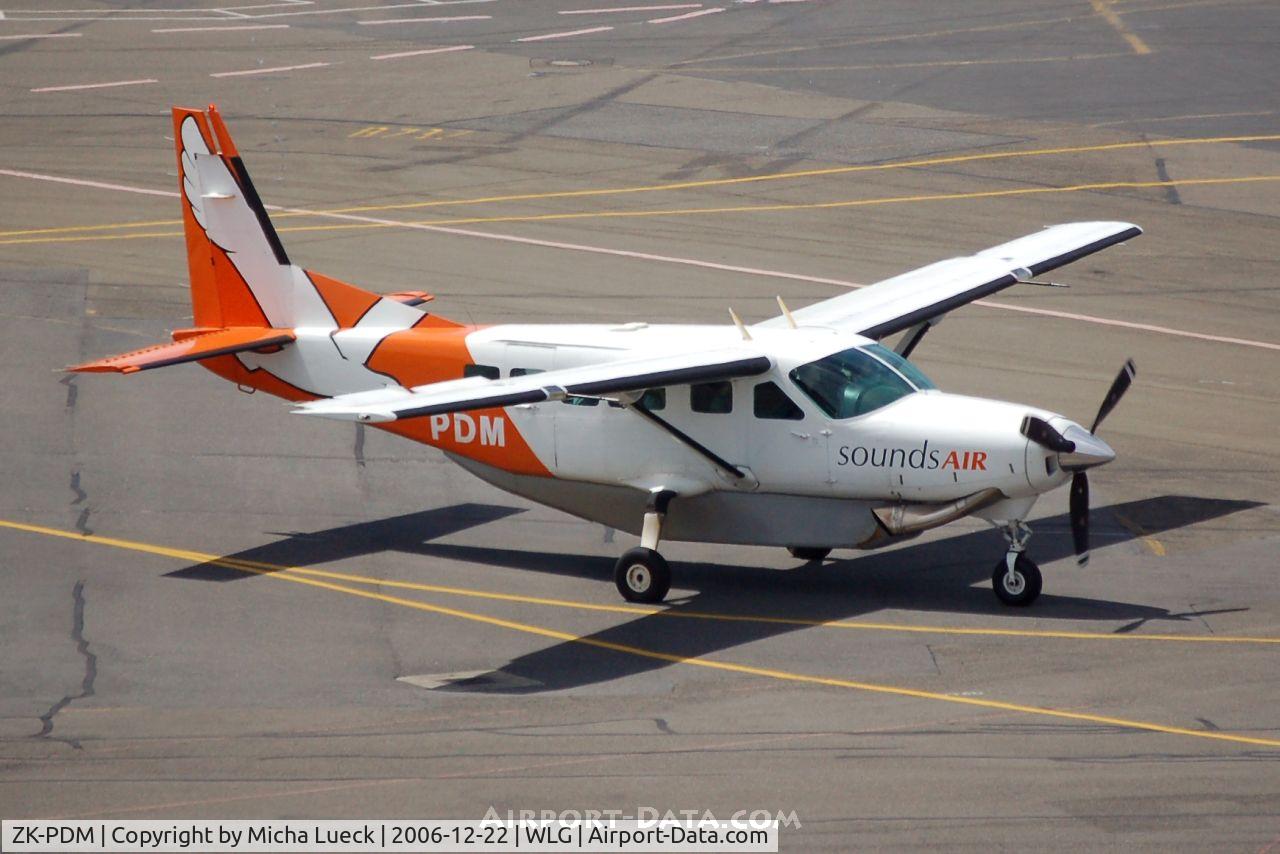 ZK-PDM, Cessna 208 Caravan 1 C/N 20800240, Sounds Air operates flights across Malborough Sounds