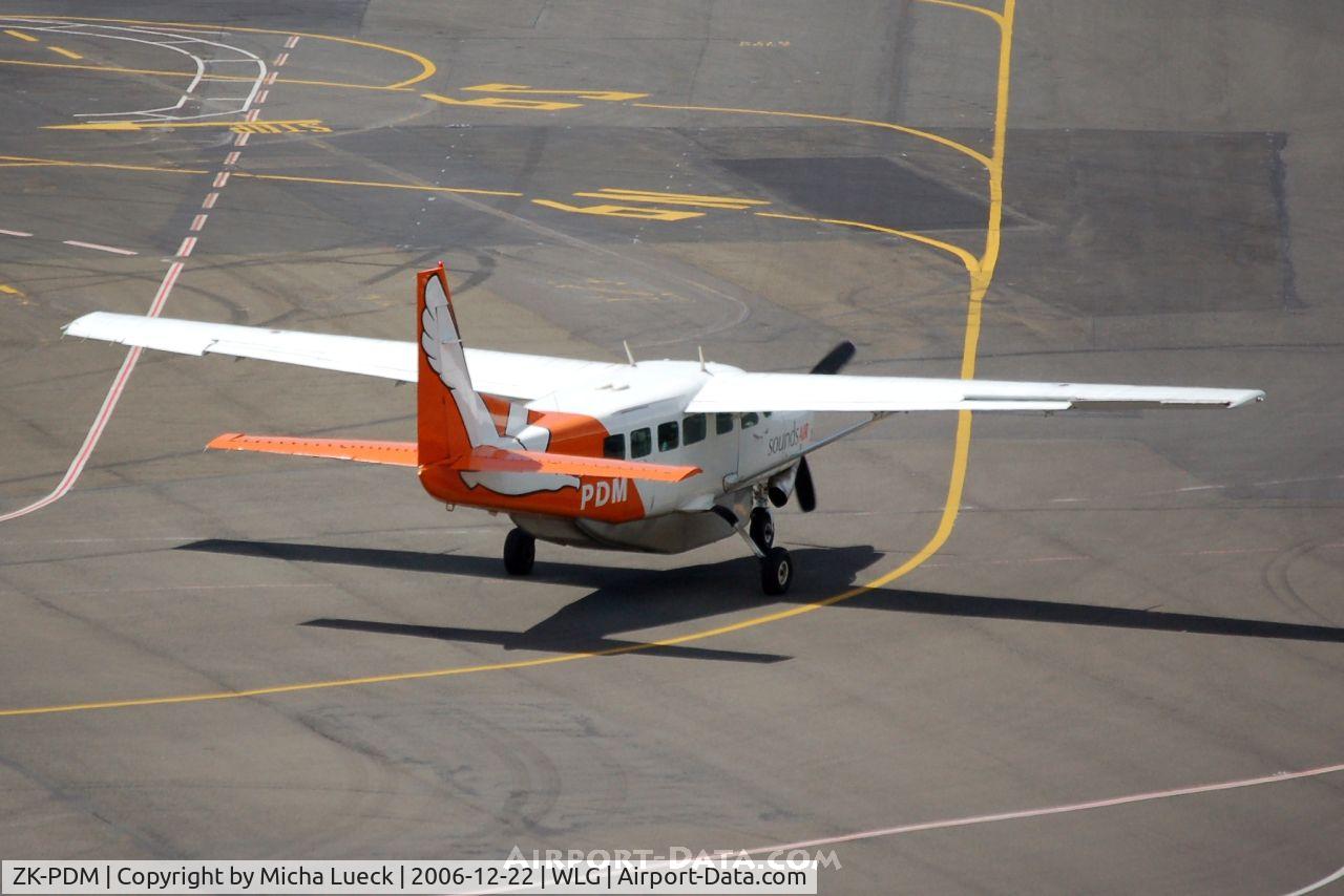 ZK-PDM, Cessna 208 Caravan 1 C/N 20800240, Sounds Air operates flights across Malborough Sounds
