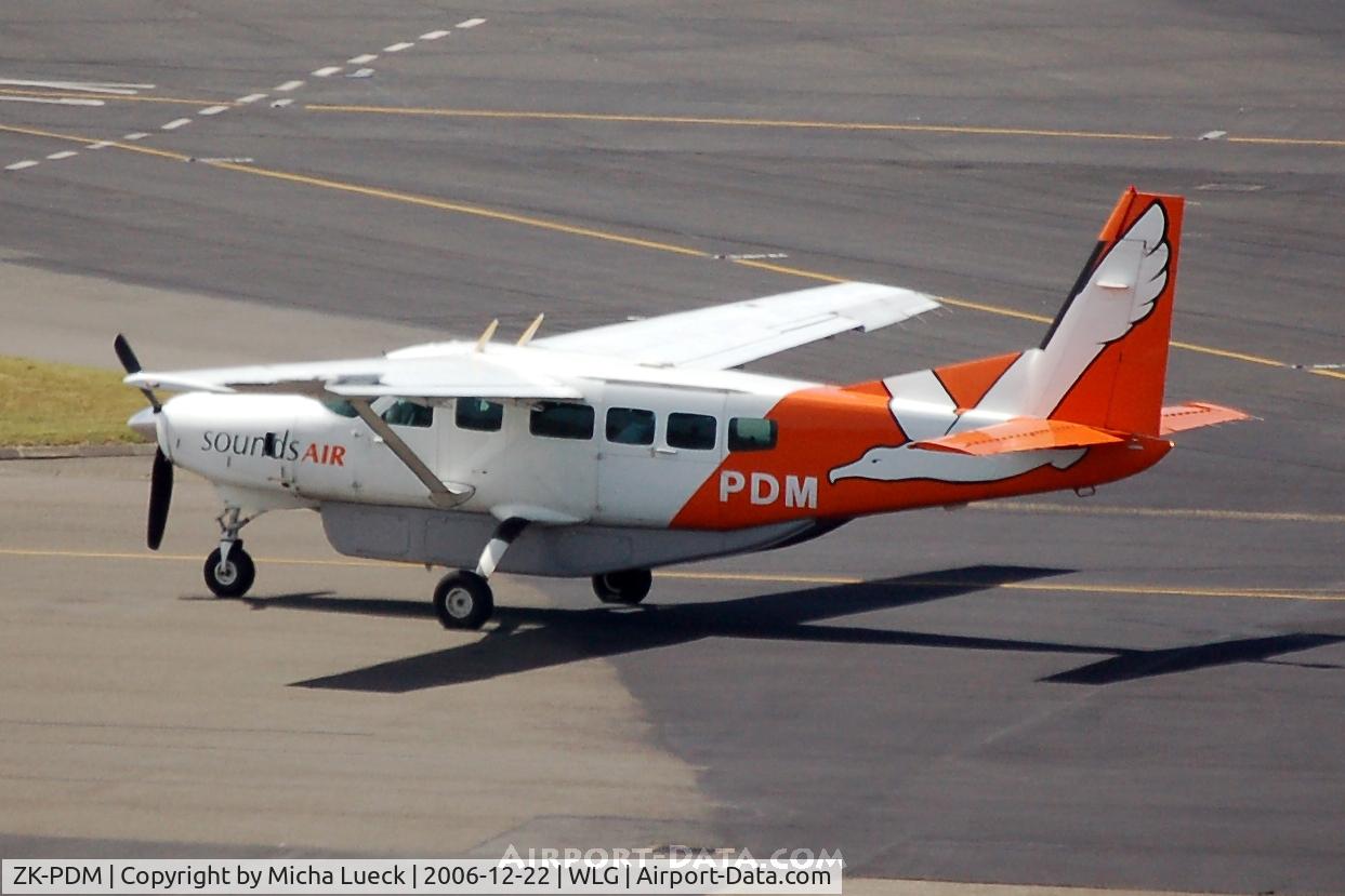 ZK-PDM, Cessna 208 Caravan 1 C/N 20800240, Sounds Air operates flights across Malborough Sounds