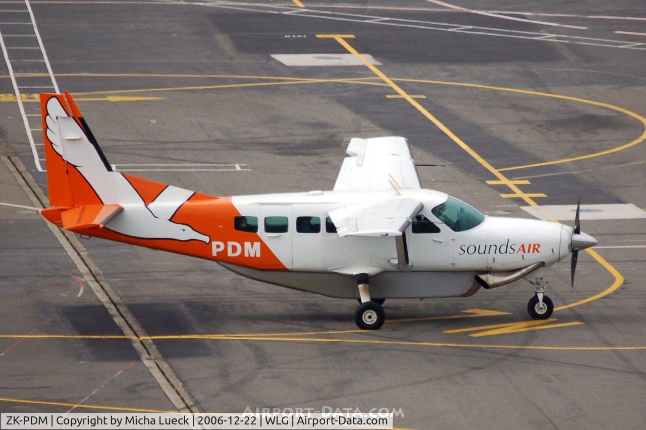 ZK-PDM, Cessna 208 Caravan 1 C/N 20800240, Sounds Air operates flights across Malborough Sounds