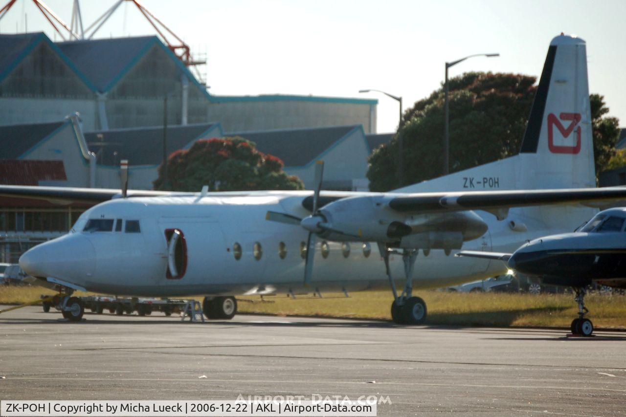 ZK-POH, 1984 Fokker F-27-500 Friendship C/N 10680, Parked in Auckland