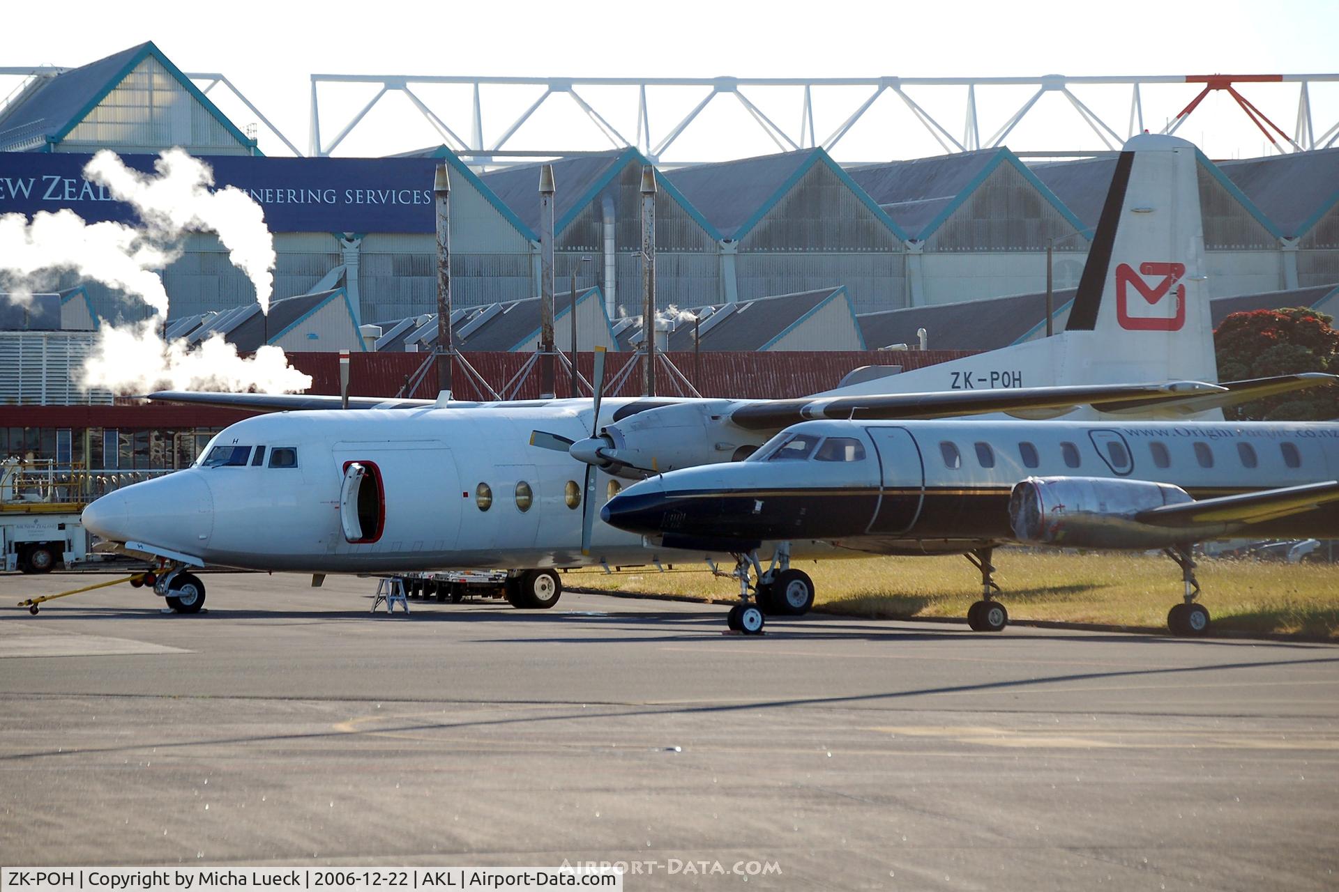 ZK-POH, 1984 Fokker F-27-500 Friendship C/N 10680, F 27 (ZK-POH) and ex Origin Pacific Metro (ZK-JSV, without engines)