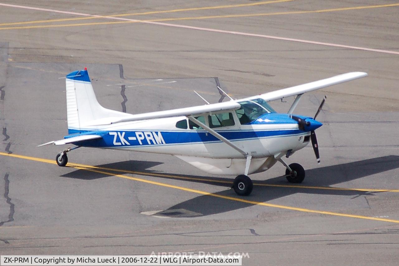 ZK-PRM, Cessna A185F Skywagon 185 C/N 18504414, Taxiing to the parking position