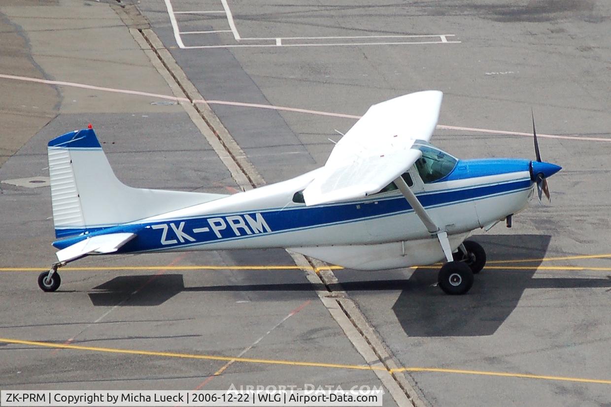 ZK-PRM, Cessna A185F Skywagon 185 C/N 18504414, Taxiing to the parking position
