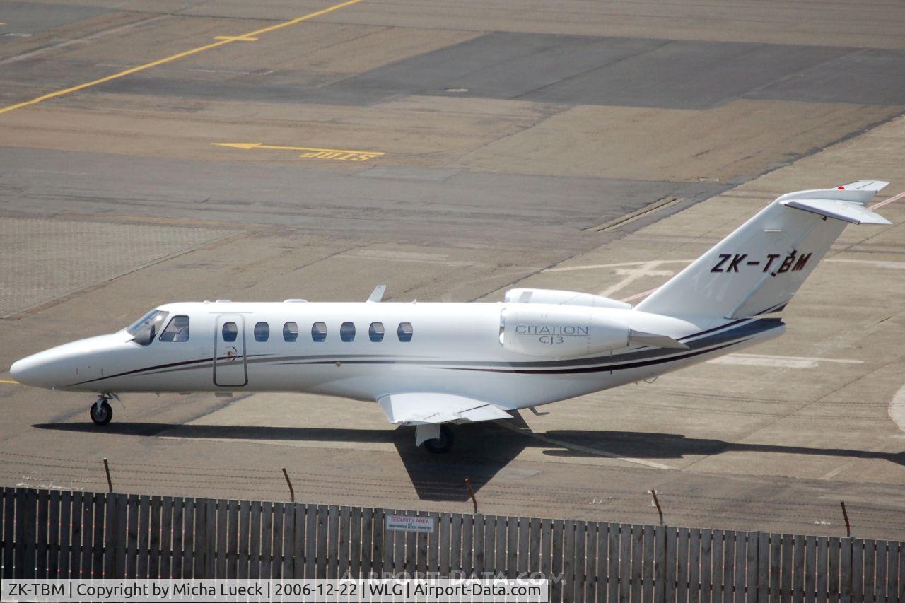 ZK-TBM, 2005 Cessna 525B CitationJet CJ3 C/N 525B-0027, At Wellington