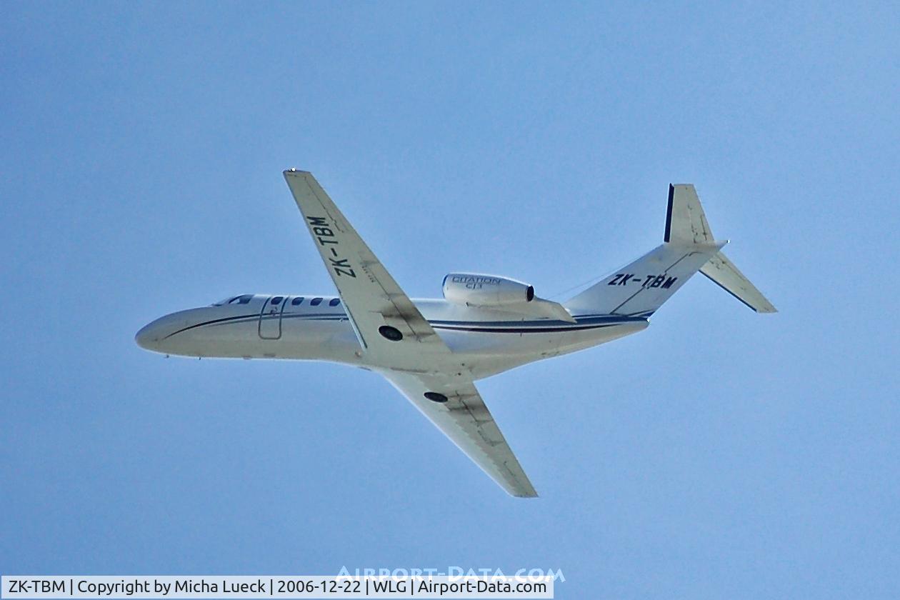 ZK-TBM, 2005 Cessna 525B CitationJet CJ3 C/N 525B-0027, bye bye, Wellington