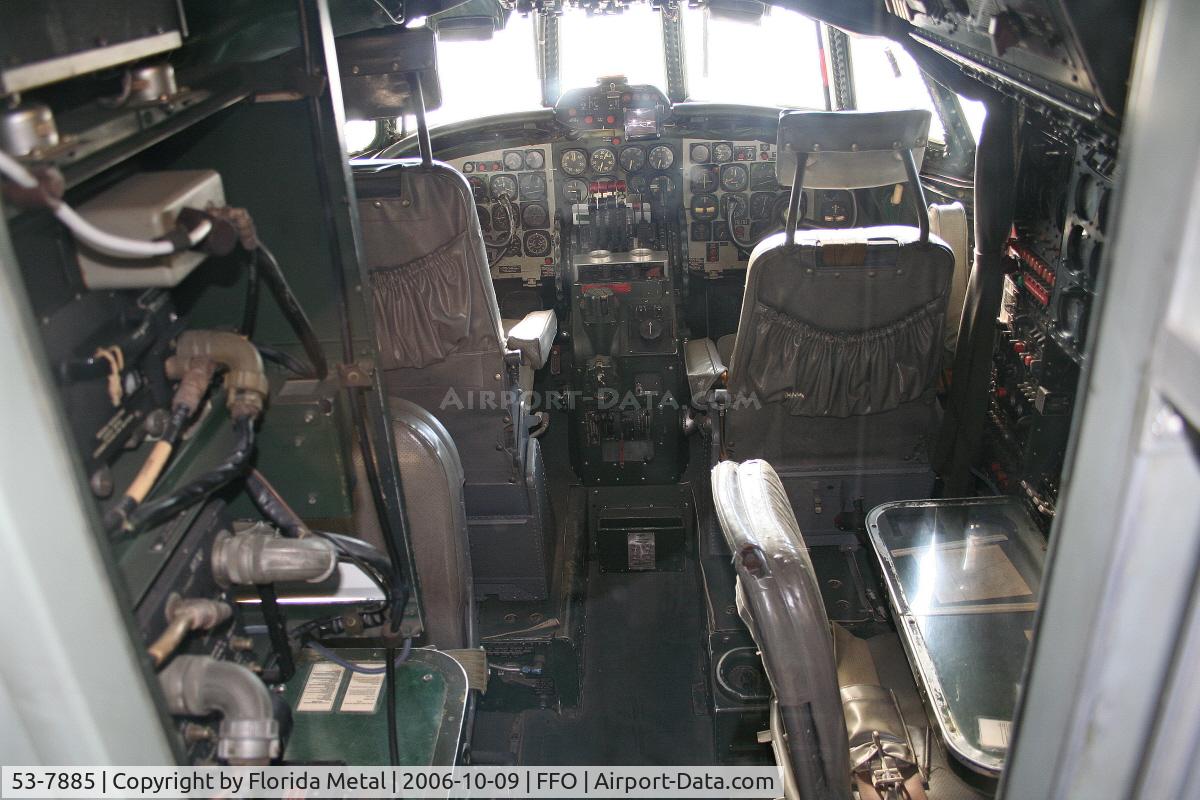53-7885, 1953 Lockheed VC-121E Super Constellation C/N 4151, cockpit of Lockheed VC-121E Columbine III Eisenhower's plane