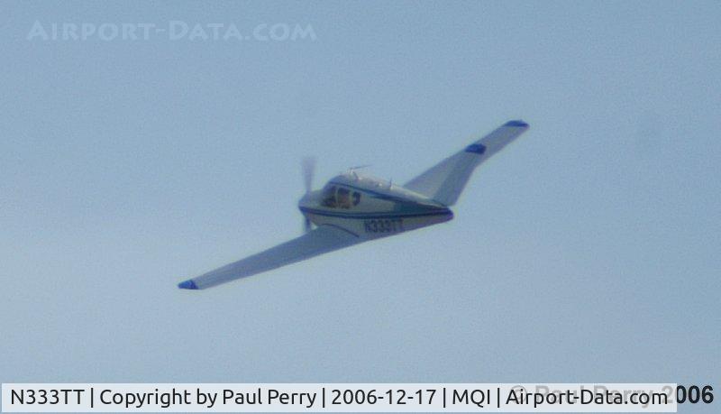 N333TT, 1956 Beech G35 Bonanza C/N D-4778, Vee Tail banking away