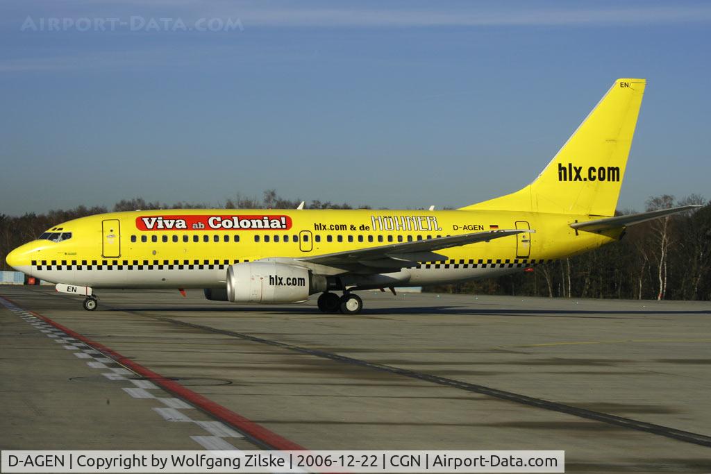 D-AGEN, 1998 Boeing 737-75B C/N 28100, special t/s