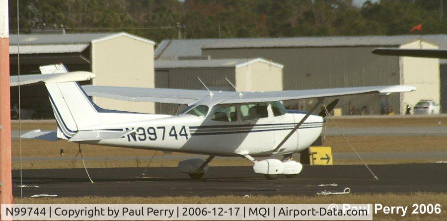 N99744, 1985 Cessna 172P C/N 17276503, Back at MQI, after an earlier flyover of FFA
