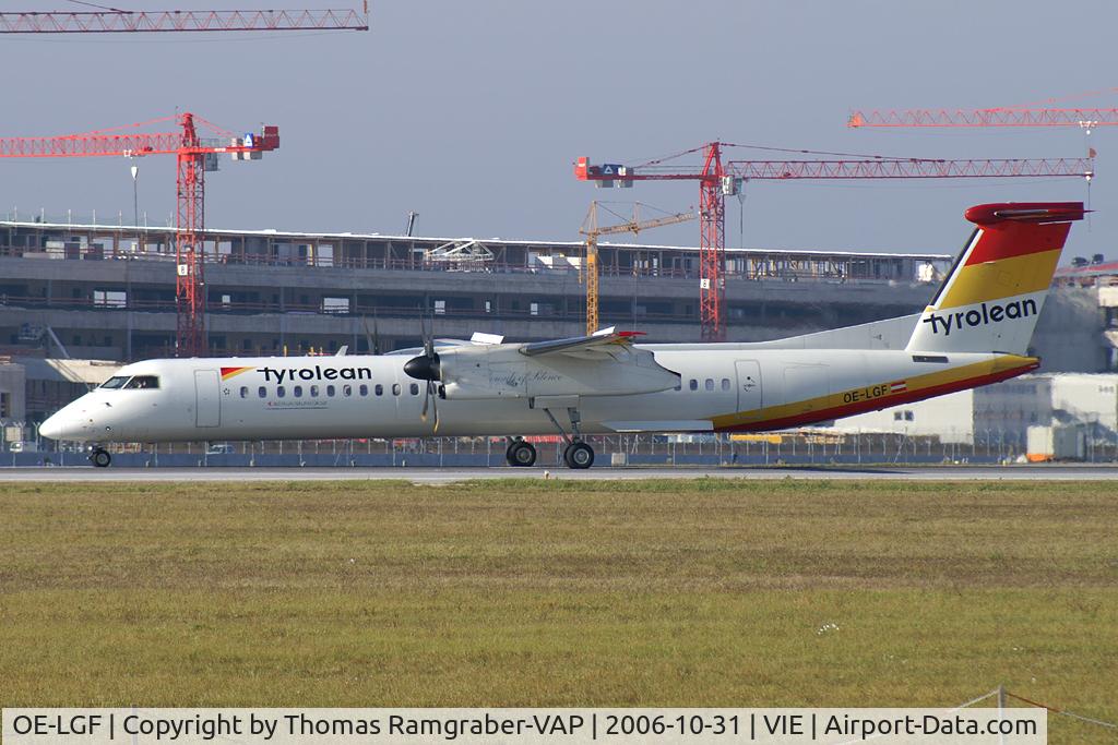 OE-LGF, 2002 De Havilland Canada DHC-8-402Q Dash 8 C/N 4068, Austrian arrows Dash8-400 (still in Tyrolean colors)