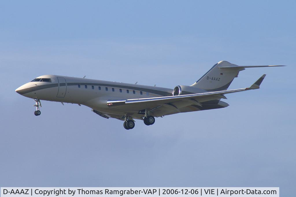 D-AAAZ, 2005 Bombardier BD-700-1A11 Global 5000 C/N 9170, Cirrus Aviation Bombardier Global Express