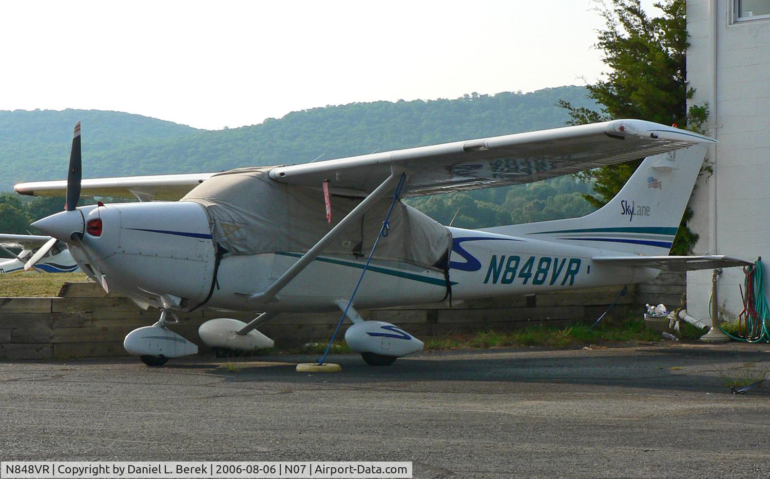 N848VR, 2001 Cessna 182T Skylane C/N 18281041, Under that wrap is a shiny 2001 Skylane.