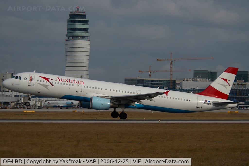 OE-LBD, 1998 Airbus A321-211 C/N 920, Austrian Airlines Airbus 321