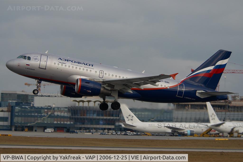 VP-BWA, 2003 Airbus A319-111 C/N 2052, Aeroflot Airbus 319