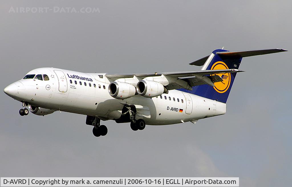 D-AVRD, 1995 British Aerospace Avro 146-RJ85 C/N E.2257, BAE.146