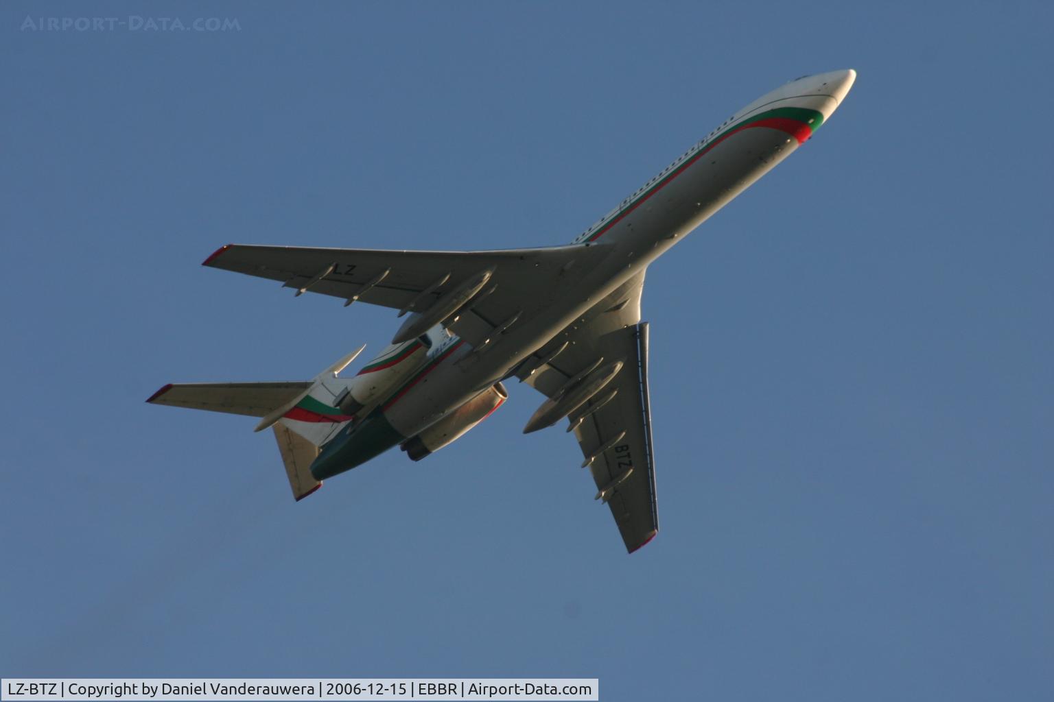 LZ-BTZ, 1988 Tupolev Tu-154M C/N 88A781, VIP flight leaving Brussels after European Summit Dec. 14-15, 2006