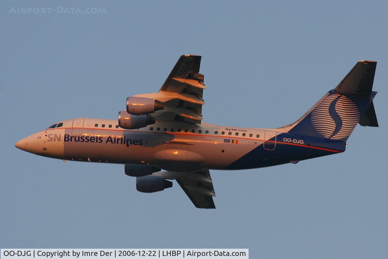 OO-DJG, 1990 British Aerospace BAe.146-200 C/N E2180, SN-Brussels