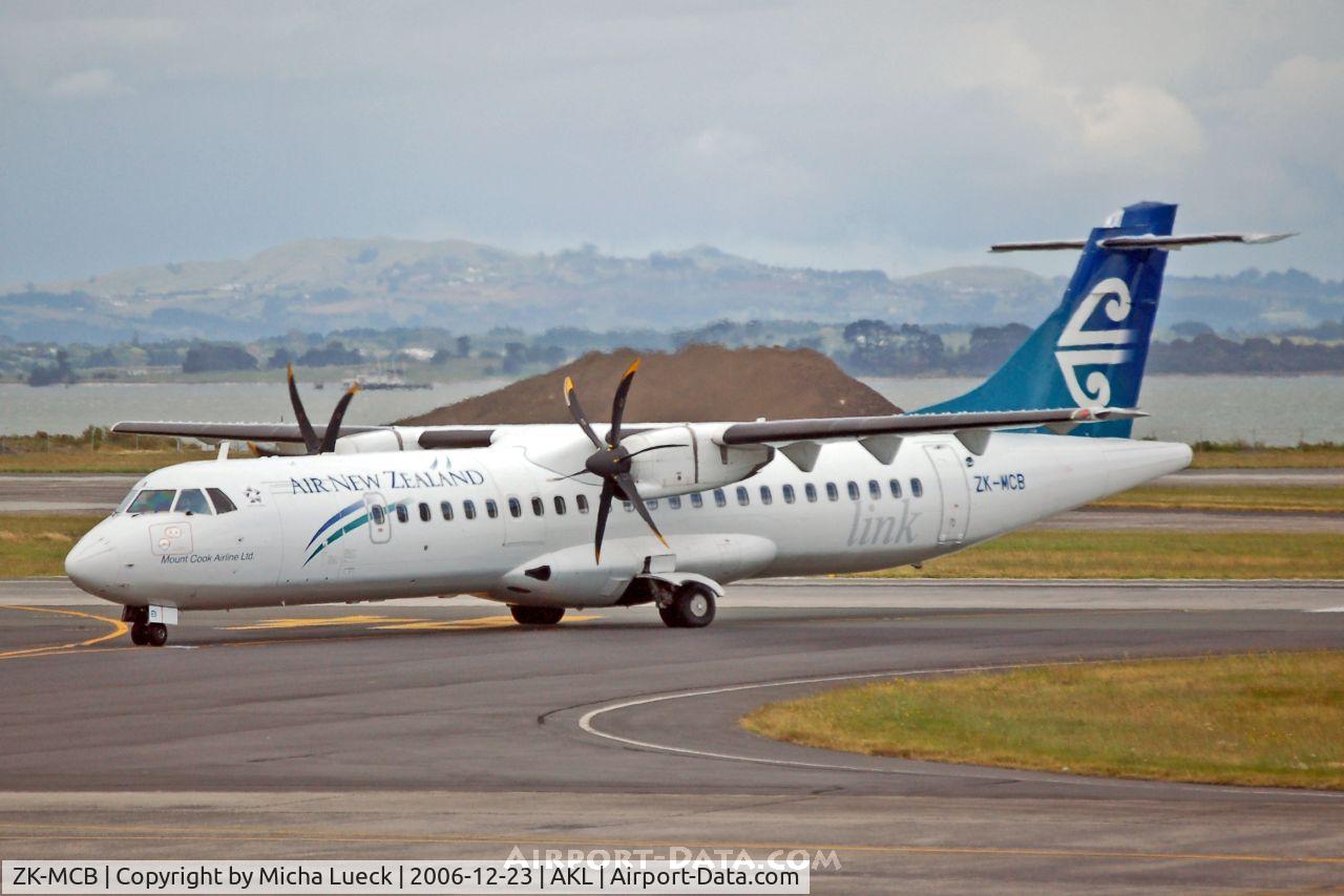 ZK-MCB, 1999 ATR 72-212A C/N 598, Just landed in Auckland